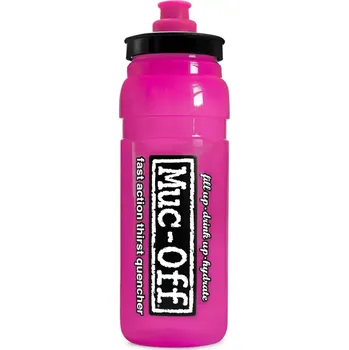 Láhev Plastová láhev na vodu MUC-OFF WATER BOTTLE PINK obsah 550 ml (láhev na jízdní kolo, Muc Off x Elite Fly Water Bottle - Pink)