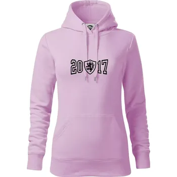 Dámská mikina Narozeninový motiv - znak - 2017 - Mikina dámská Cape s kapucí - S ( Orchid )