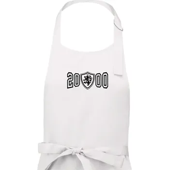 Kuchyňská zástěra Narozeninový motiv - znak - 2000 - Dámská zástěra na vaření - Univerzální velikost ( Bílá )