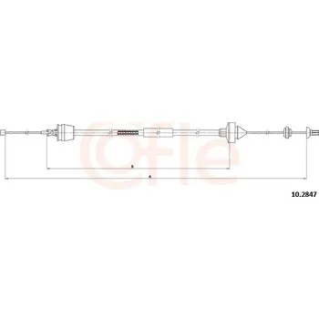 Spojkové lanko Tazne lanko, ovladani spojky, 10.2847