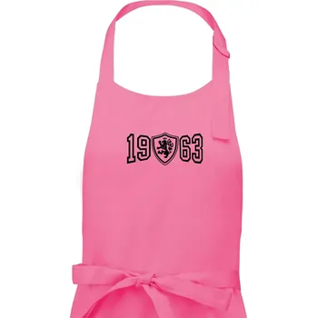 Kuchyňská zástěra Narozeninový motiv - znak - 1963 - Dámská zástěra na vaření - Univerzální velikost ( Růžová )