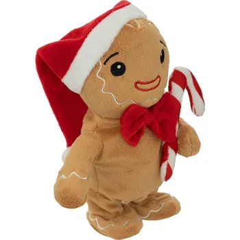 plyšák Atmosphera Vánoční pohyblivá plyšová hračka 20 cm perníček