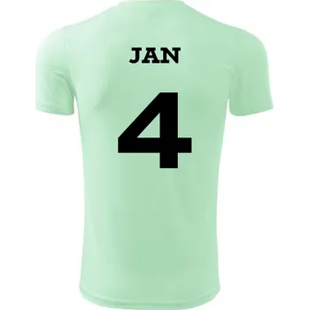 Běžecké oblečení Běžecký dres se jménem - Barva: světle mátová, Velikost M