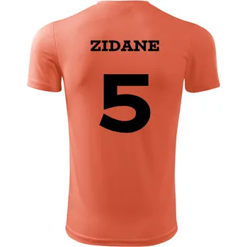 Dres Zidane - Barva: neonově oranžová, Velikost XXL