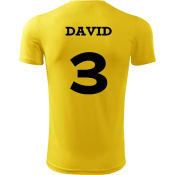 Volejbalový dres se jménem - Barva: žlutá, Velikost XXXL