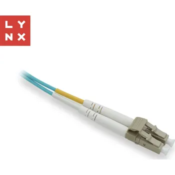 Kabel LYNX duplexní patch kabel MM, OM3, LC/LC, 50/125µm, 2m LX-DPX-LC/LC-OM3-2