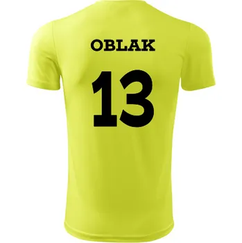 Dres Oblak - Barva: neonově žlutá, Velikost XXL