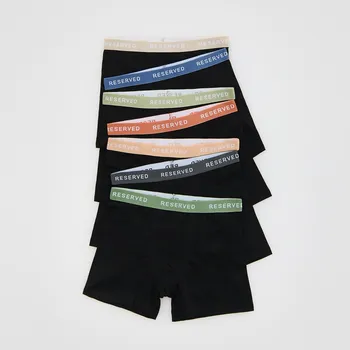 Dětská móda Reserved - Bavlněné boxerky 7‑pack - černý - 755GQ-99X - 755GQ-99X-U15