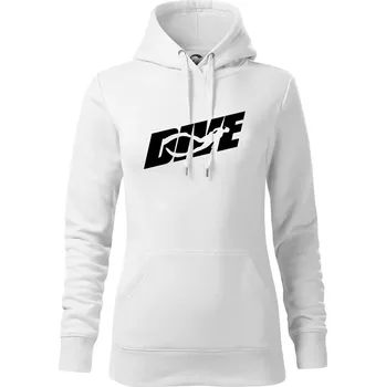 Dámská mikina Freediving - Dive - Mikina dámská Cape s kapucí - XL ( Bílá )