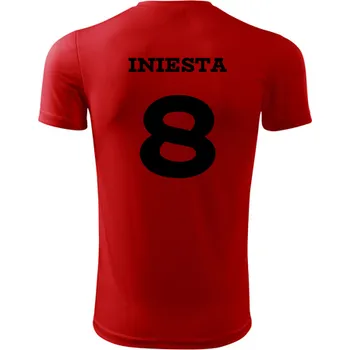 Dres Iniesta - Barva: červená, Velikost L