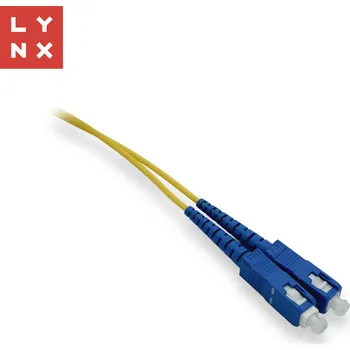 Kabel LYNX duplexní patch kabel SM, OS2, SC/SC, 9/125µm, 5m LX-DPX-SC/SC-OS2-5