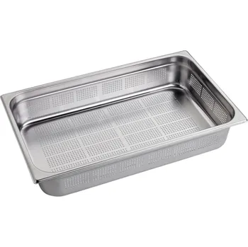Gastronádoba nerezová děrovaná GN 1/1 530 x 325 mm, hloubka: 100 mm