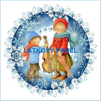 Panel bavlna - VÁNOČNÍ MOTIVY-179-227 Velikost: 15x15cm
