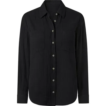 Dámská halenka esmara® Dámská mušelínová blůza (černá, 44)