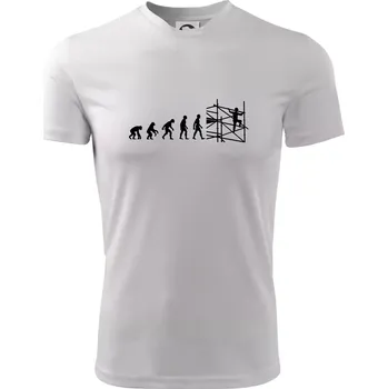 Pánské tričko Evoluce lešení - Pánské triko Fantasy sportovní (dresovina) - 2XL ( Bílá )