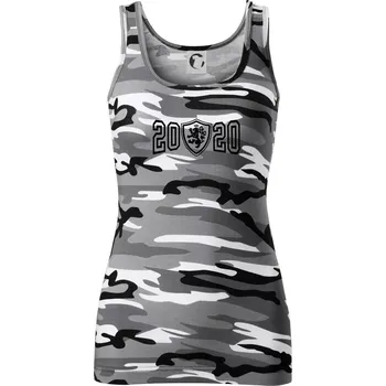 Dámské tričko Narozeninový motiv - znak - 2020 - Dámské Maskáčové tílko - S ( Šedý maskáč )