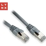 LYNX FTP patch kabel Cat6, PVC, 1m, šedý (balení obsahuje 10ks)