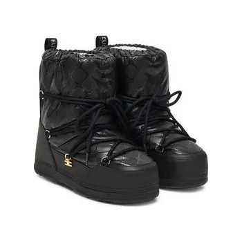 Dívčí sněhule Sněhule Elisabetta Franchi Snow Boot F4A6-E0457-1860930 D Černá 35