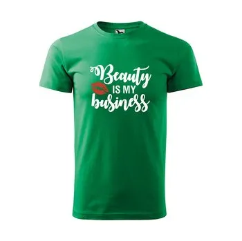 Pánské tričko Tričko s potiskem Beauty is my business: zelené 2XL