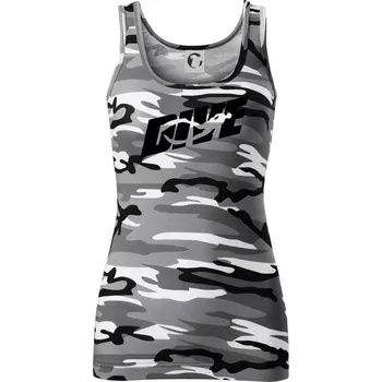 Dámské tričko Freediving - Dive - Dámské Maskáčové tílko - S ( Šedý maskáč )