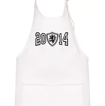Kuchyňská zástěra Narozeninový motiv - znak - 2014 - Dětská zástěra na vaření - Univerzální velikost ( Bílá )