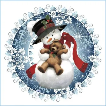 Panel bavlna - VÁNOČNÍ MOTIVY-179-259 Velikost: 15x15cm