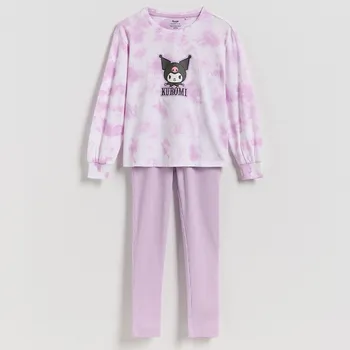 Dětská móda Reserved - Dvoudílné pyžamo Kuromi - fialová - 212GE-45X - 212GE-45X-U11