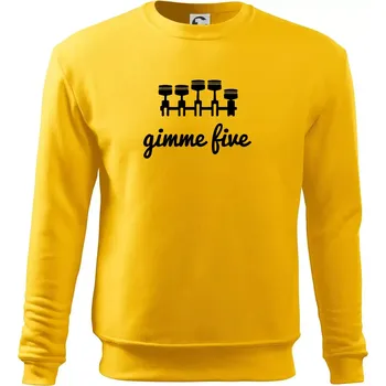 Pánská mikina Gimme five - dej mě pět - pětiválec - Mikina Essential pánská - XL ( Žlutá )