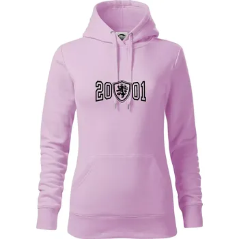 Dámská mikina Narozeninový motiv - znak - 2001 - Mikina dámská Cape s kapucí - S ( Orchid )