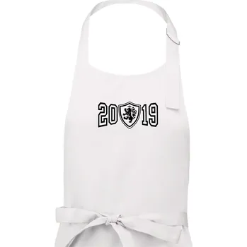Kuchyňská zástěra Narozeninový motiv - znak - 2019 - Pánská zástěra na vaření - Univerzální velikost ( Bílá )