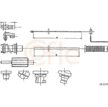 Plynové lanko Lanko plynu COFLE 10.1171
