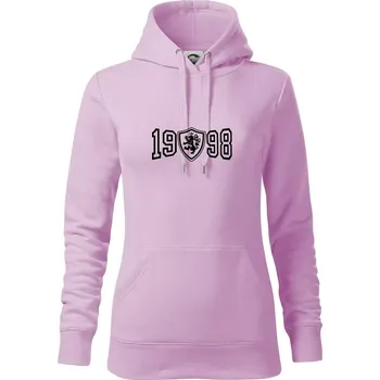 Dámská mikina Narozeninový motiv - znak - 1998 - Mikina dámská Cape s kapucí - S ( Orchid )