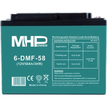 Trakční baterie MHPower 6-DMF-58 12V 58Ah