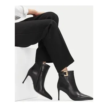 Dámské kozačky Polokozačky Gino Rossi EO-LUIZA-C001X-1 Černá 41