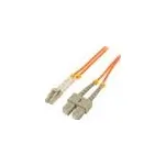 QOLTEC Světlovodný patch cord OM2 LC/UPC,SC/UPC 5m LSZH oranžová