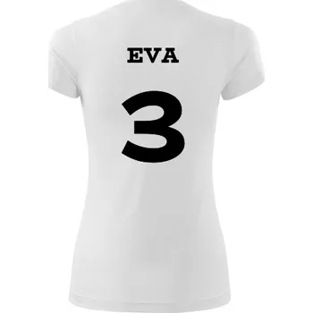Dámský volejbalový dres se jménem - Barva: bílá, Velikost XL