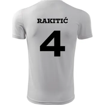 Fotbal Dres Rakitic - Barva: bílá, Velikost S