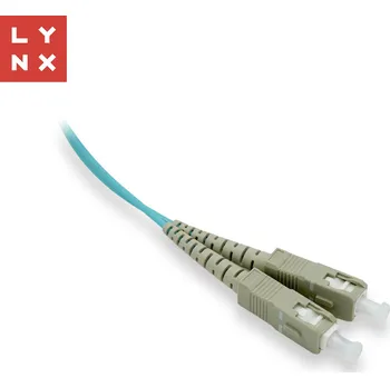 Kabel LYNX duplexní patch kabel MM, OM3, SC/SC, 50/125µm, 3m LX-DPX-SC/SC-OM3-3