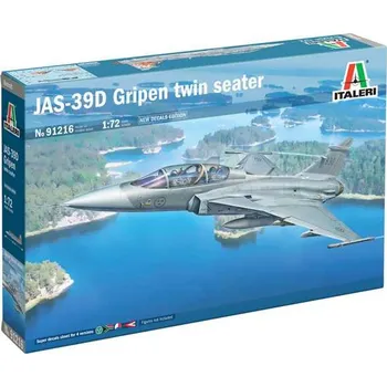 Plastikový model Italeri Mode Kit letadlo 91216 - JAS-39 Twin Seater (1:72)