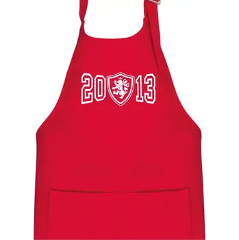 Kuchyňská zástěra Narozeninový motiv - znak - 2013 - Dětská zástěra na vaření - Univerzální velikost ( Červená )