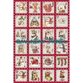 Panel bavlna - Adventní kalendář -124-05a Velikost: 60x40cm