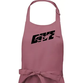Kuchyňská zástěra Freediving - Dive - Pánská zástěra na vaření - Univerzální velikost ( Starorůžová )