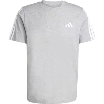 Pánské oblečení Pánské triko adidas 3-STRIPES SJ TEE L Šedá, Bílá