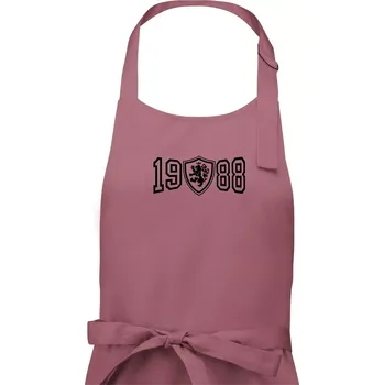 Kuchyňská zástěra Narozeninový motiv - znak - 1988 - Pánská zástěra na vaření - Univerzální velikost ( Starorůžová )