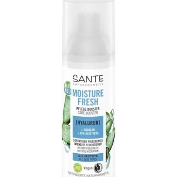 Pleťové sérum Sante-Naturkosmetik Pece-o-oblicej Hydratujici-peceMoisture Fresh care booster s kyselinou hyaluronovou, skvalanem a organickou aloe vera 50 ml (6&nbsp;700,00 Kč / 1 l)