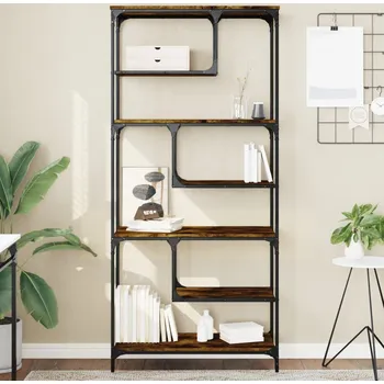 Knihovna vidaXL Knihovna 81 x 36 x 176 cm kompozitní dřevo [836225] Barva: kouřový dub