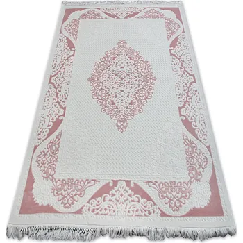 Koberec Kusový koberec AKRYLOVÝ MIRADA 5416 pudrový Fringe, velikost 80x300