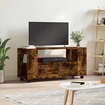 Televizní stolek vidaXL TV skříňka 102 x 34,5 x 43 cm kompozitní dřevo [833747] Barva: kouřový dub