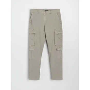 Pánské kalhoty Sinsay - Kalhoty cargo - šedá - 151EV-85X - 151EV-85X-30