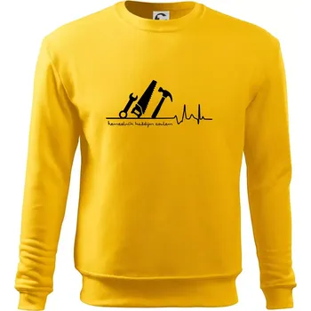 Pánská mikina Ekg řemeslník každým coulem - Mikina Essential pánská - L ( Žlutá )
